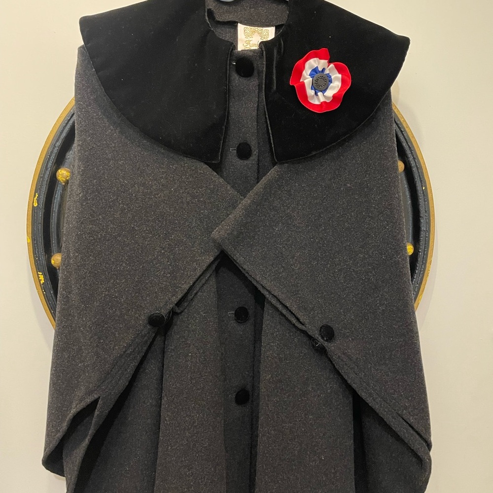 Girls Cashmere Cape by Vintage Designer Francoise Bouthellier.